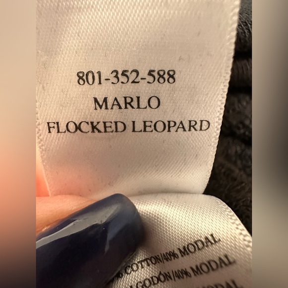 Rails Marlo Flocked Leopard Pullover Sweatshirt Cozy Lounge - Picture 8 of 9